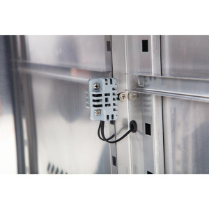 Positive Refrigerated Table 2 Doors Series U with Backsplash - 282L - Polar