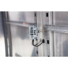 Positive Refrigerated Table 2 Doors Series U with Backsplash - 282L - Polar