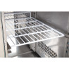 Positive Refrigerated Table 2 Doors Series U with Backsplash - 282L - Polar