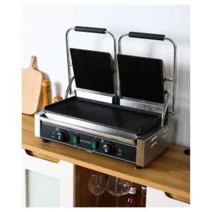 Double Contact Grill Grooved Plates - Buffalo