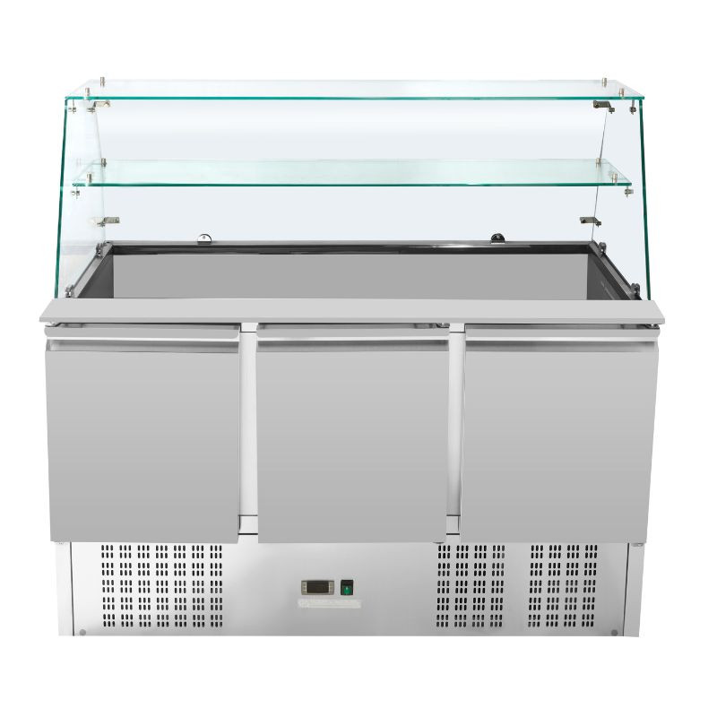 Saladette Réfrigérée 3 Portes - 368 L - Dynasteel Saladette Réfrigérée 3 Portes - 368 L - Dynasteel