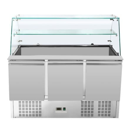 Refrigerated Saladette 3 Doors - 368 L - Dynasteel