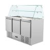 Refrigerated Saladette 3 Doors - 368 L - Dynasteel