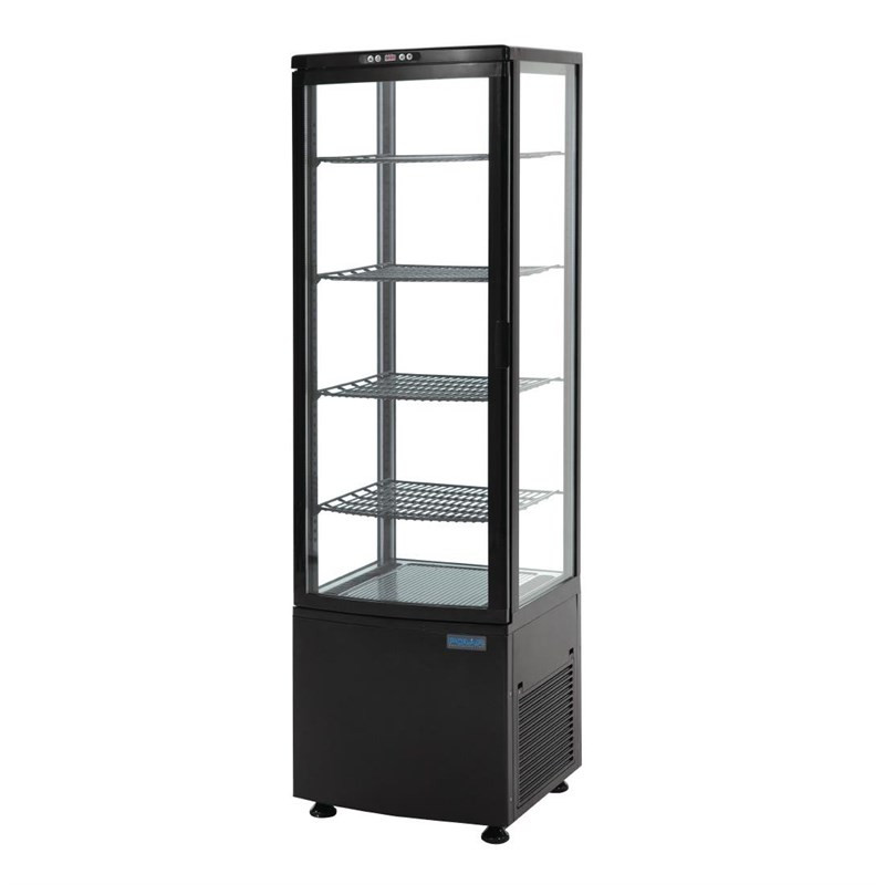 Black Refrigerated Display Case Series C 235 L - Polar Black Refrigerated Display Case Series C 235 L - Polar