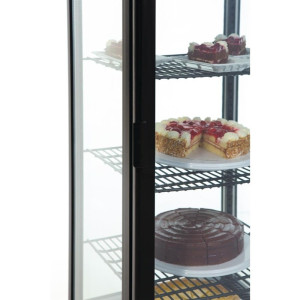 Black Refrigerated Display Case Series C 235 L - Polar