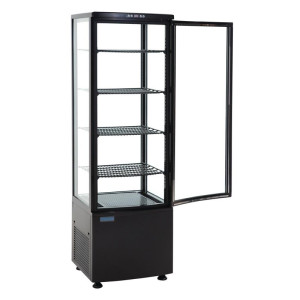 Black Refrigerated Display Case Series C 235 L - Polar