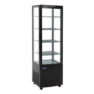 Black Refrigerated Display Case Series C 235 L - Polar