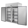 Pozitívna chladnička 1400 L Inox GN 2/1 – 2 dvere
