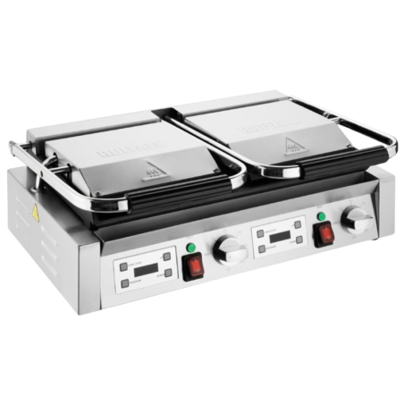 Double Contact Grill Grooved Plates - Buffalo