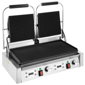 Double Contact Grill Grooved Plates - Buffalo