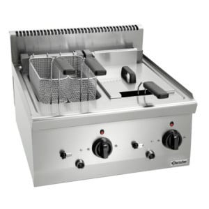 Elektrická fritéza na položenie - Séria 600 - 2 x 8 L
