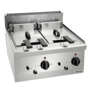 Elektrická fritéza na položenie - Séria 600 - 2 x 8 L