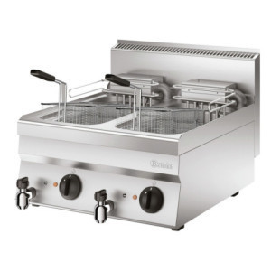 Elektrická fritéza na položenie - Séria 650 - 2 x 10 L