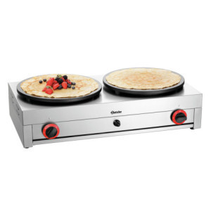 Dvojitá plynová palacinková panvica - Ø 40 cm