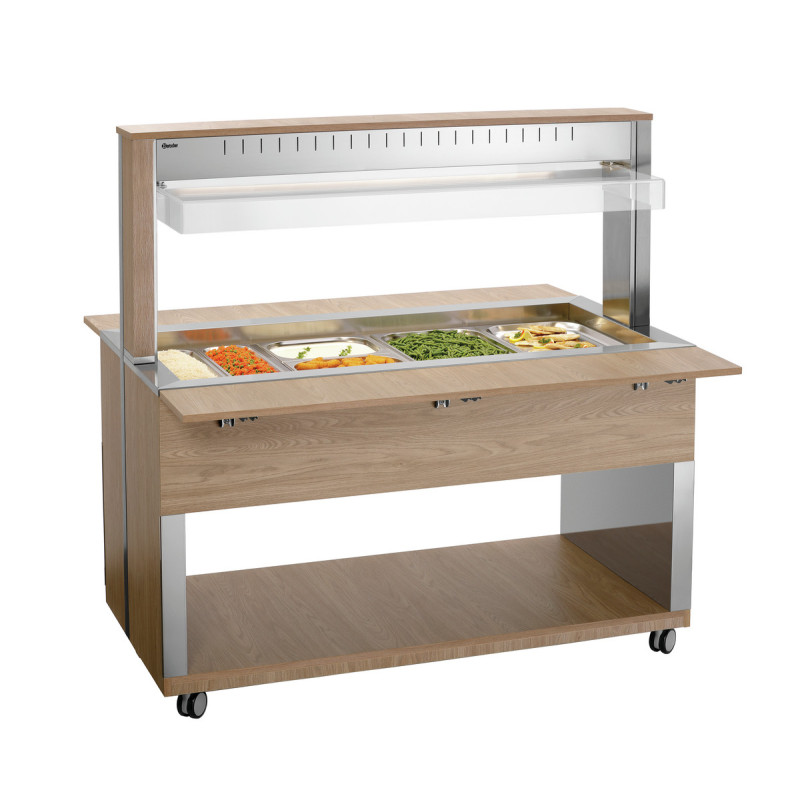Chariot Buffet Chaud - 4 x GN 1/1