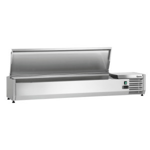 Saladette Chladiaca na Položenie Inox - 7 x GN 1/4