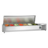 Saladette Chladiaca na Položenie Inox - 7 x GN 1/4