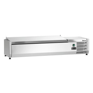 Saladette Chladiaca na Položenie Inox - 3 x GN 1/3 + 1 x GN 1/2
