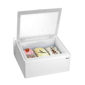 Vitrine na zmrzlinu na položenie - 3 x 5 L - Bartscher