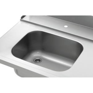 Table de Tri avec Evier et Un Trou - L 1495 x P 730 mm - Bartscher