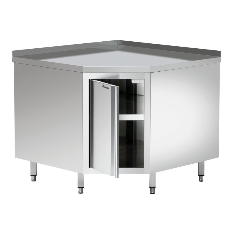 Rohový nábytok z nehrdzavejúcej ocele - Š 1000 x H 1000 mm - Bartscher Rohový nábytok z nehrdzavejúcej ocele - Š 1000 x H 1000 mm - Bartscher