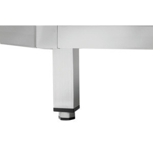 Rohový nábytok z nehrdzavejúcej ocele - Š 1000 x H 1000 mm - Bartscher