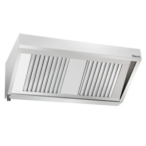 Nástenný digestor s motorom a osvetlením - Š 1400 x H 700 mm - Bartscher