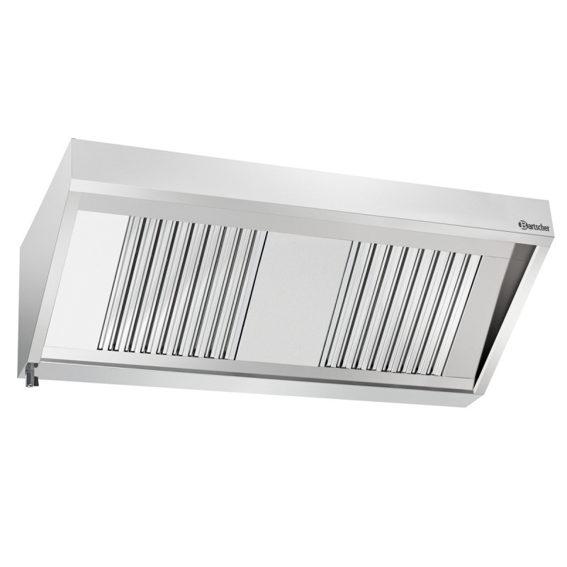 Nástenný digestor s motorom a osvetlením - Š 1500 x H 700 mm - Bartscher
