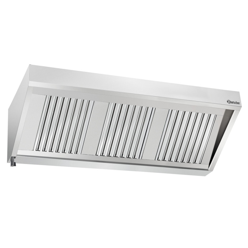 Nástenný digestor s motorom a osvetlením - Š 1600 x H 700 mm - Bartscher Nástenný digestor s motorom a osvetlením - Š 1600 x H 700 mm - Bartscher