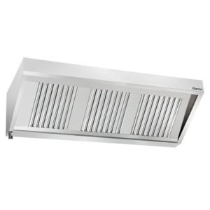 Nástenný digestor s motorom a osvetlením - Š 1700 x H 700 mm - Bartscher