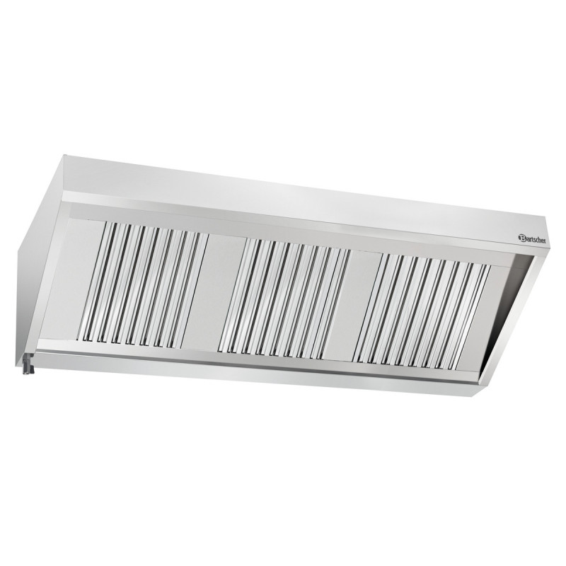 Nástenný digestor s motorom a osvetlením - Š 1700 x H 700 mm - Bartscher