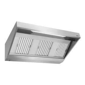 Nástenný digestor s motorom a osvetlením - Š 1700 x H 900 mm - Bartscher