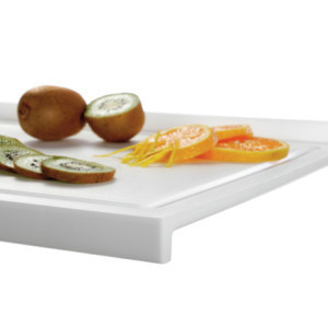 Doska na krájanie 415 x 300 mm - Biela - 10 mm hrúbka - Bartscher
