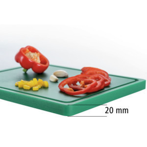 Doska na krájanie 325 x 265 mm - Zelená - 20 mm hrúbka - Bartscher
