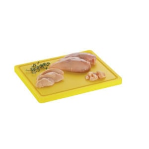 Doska na krájanie 325 x 265 mm - Žltá - 20 mm hrúbka - Bartscher