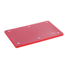 Doska na krájanie 530 x 325 mm - Červená - 20 mm hrúbka - Bartscher