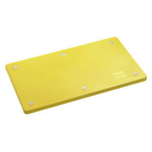 Doska na krájanie 530 x 325 mm - Žltá - 20 mm hrúbka - Bartscher