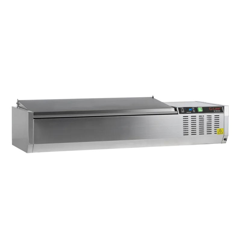 Saladette na položenie krytu Inox - Statická - 4 GN 1/3 - TEFCOLD