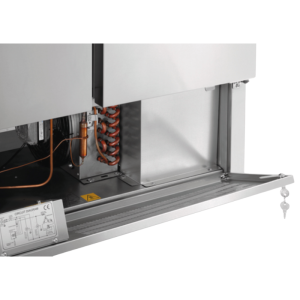 Chladiaca šalátová vitrína s 2 dverami - 2 x GN 1/1 a 3 x GN 1/6