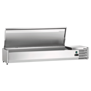 Saladette Chladiaca na Položenie Inox - 5 x GN 1/3 + 1 x GN 1/2