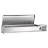 Saladette Chladiaca na Položenie Inox - 5 x GN 1/3 + 1 x GN 1/2