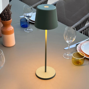 Dotyková LED stolná lampa Kelly Olive s nabíjacou podložkou - Sada 6 - Lumisky