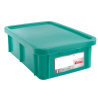 Bac Rectangulaire 25 L avec Couvercle Vert Haccp - Gilac