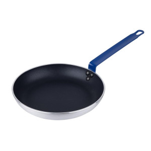 Nepriľnavá hliníková panvica Teflon Plus Modrá rukoväť 28cm - Gastronoble