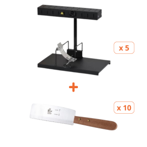 Pack Zariadenia na Raclette Alpage Basalte a Nože- Tellier