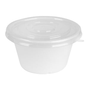 Recyklovateľné PET viečka Fiesta pre misky 400/500 ml - Sada 50 - Gastronoble