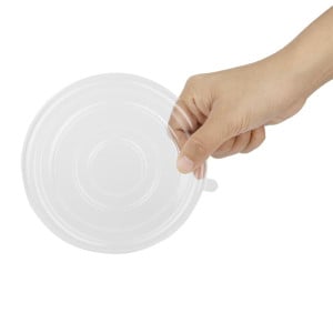 Recyklovateľné PET viečka Fiesta pre misky 400/500 ml - Sada 50 - Gastronoble