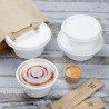 Recyclable PET Fiesta Lids for 400/500 ml Bowls - Pack of 50 - Gastronoble