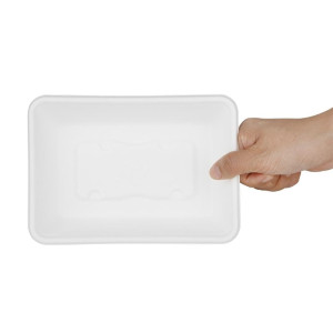 Barquettes Alimentaires en Bagasse Fiesta Compostable 500ml - Lot de 100 - Gastronoble