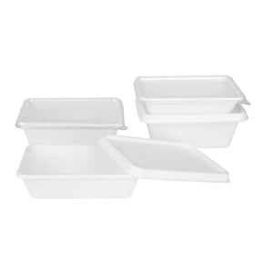 Kompostovateľné potravinové misky z bagasy 650 ml - Sada 100 - Gastronoble